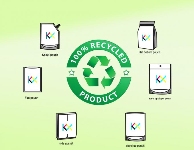 LDPE/EOVH/LDPE rechtopstaande verpakkingszakjes voor recycling 3
