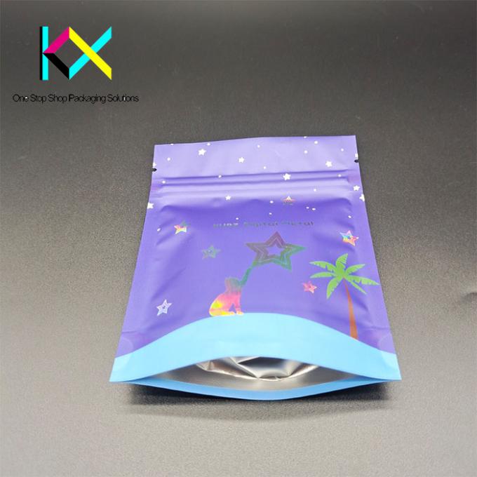 Aanpasbare verzegelbare opstaande plastic zak Dry Food Nut Packaging Bag 110um 4