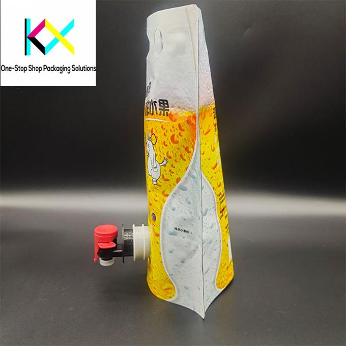1L Aluminiumfolie Bier Liquid Vacuum Verpakkingszakken Plastic Spout Bag Met Kraan 2
