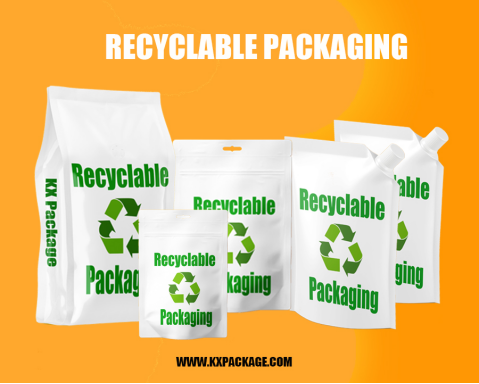 Aanpasbare plastic zakzakjes Spot UV Zip zak voedselverpakking 4